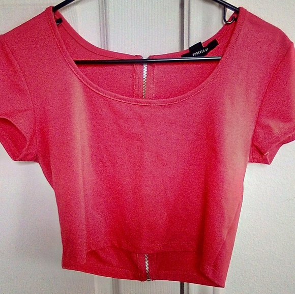 Forever 21 Short Sleeve Crop Top - Picture 4 of 5